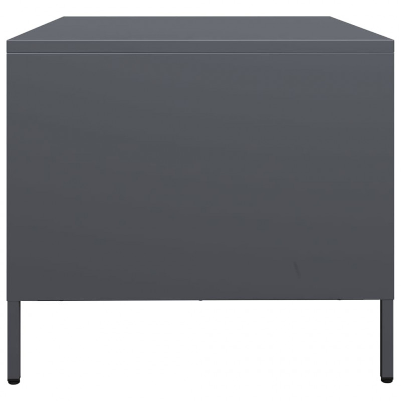 Szafka RTV, czarna, 68x50x43,5 cm, stal walcowana na zimno