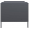 Szafka RTV, czarna, 68x50x43,5 cm, stal walcowana na zimno