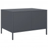 Szafka RTV, czarna, 68x50x43,5 cm, stal walcowana na zimno