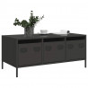 Stolik kawowy, czarny, 101,5x50x43,5 cm, stal