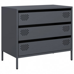 Szafka, antracytowa, 68x39x58,5 cm, stal walcowana na zimno