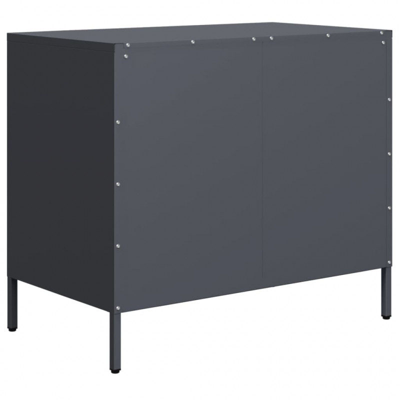 Szafka, antracytowa, 68x39x58,5 cm, stal walcowana na zimno