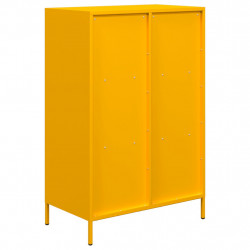 Szafka, musztardowa, 68x39x103,5 cm, stal