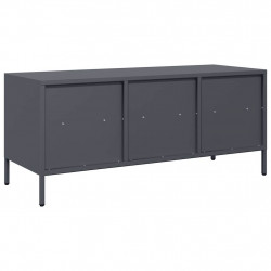 Szafka RTV, antracyt, 101,5x39x43,5 cm, stal walcowana na zimno
