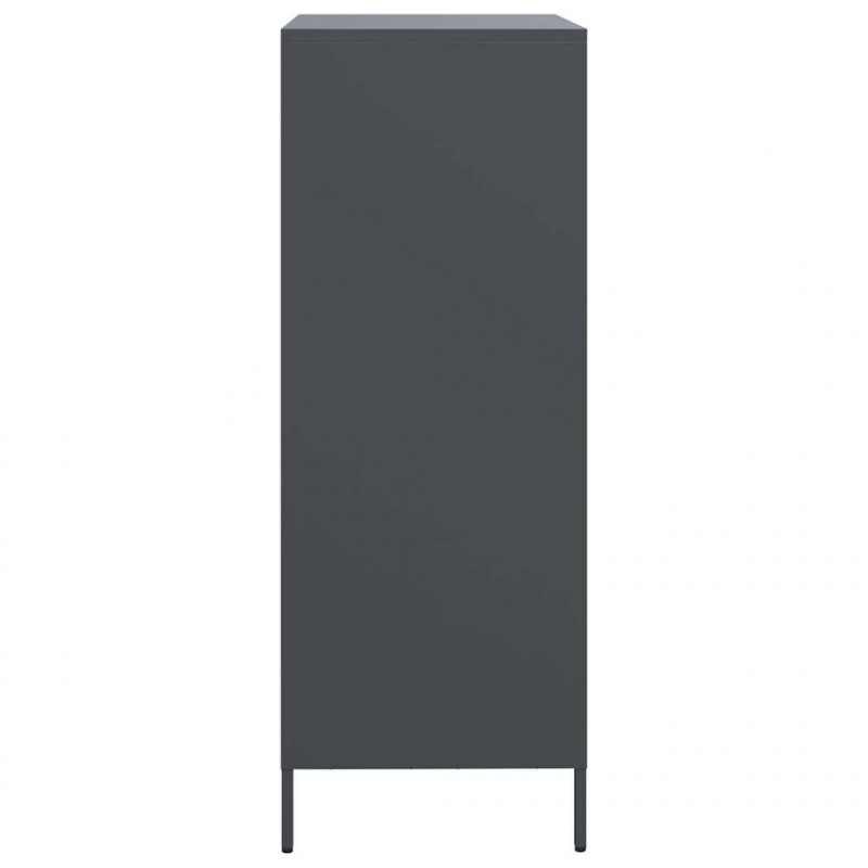 Szafka, antracytowa, 68x39x103,5 cm, stal