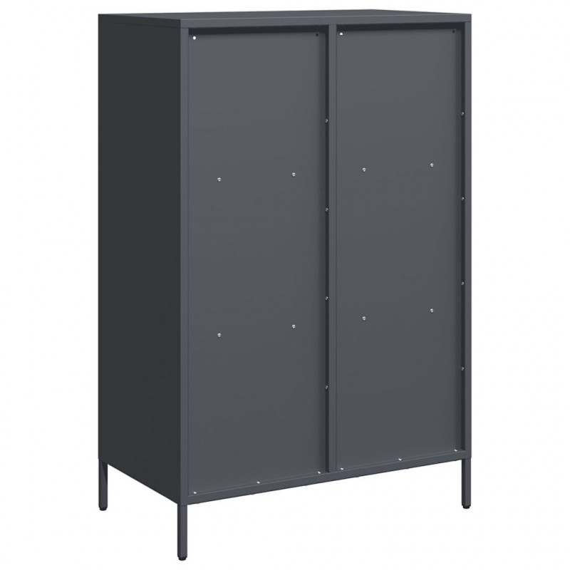 Szafka, antracytowa, 68x39x103,5 cm, stal
