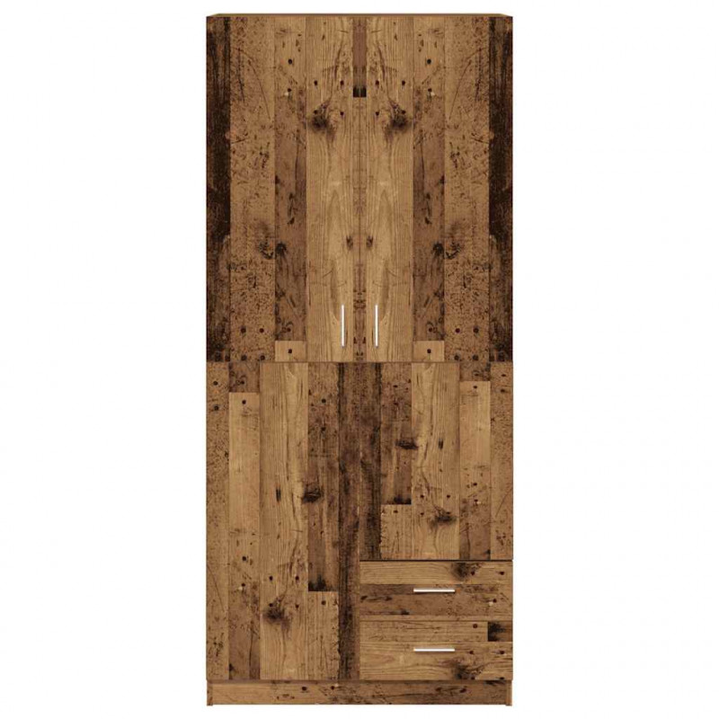 Szafa, stare drewno, 80x52x180 cm, materiał drewnopochodny
