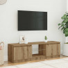 Szafka pod TV z oświetleniem LED, dąb artisan, 120x30x36 cm