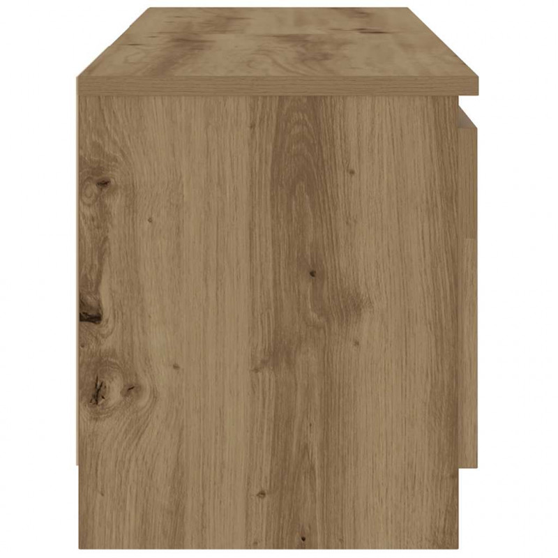 Szafka pod TV z oświetleniem LED, dąb artisan, 120x30x36 cm