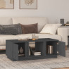 Stolik kawowy, szary, 110x50x40 cm, lite drewno sosnowe