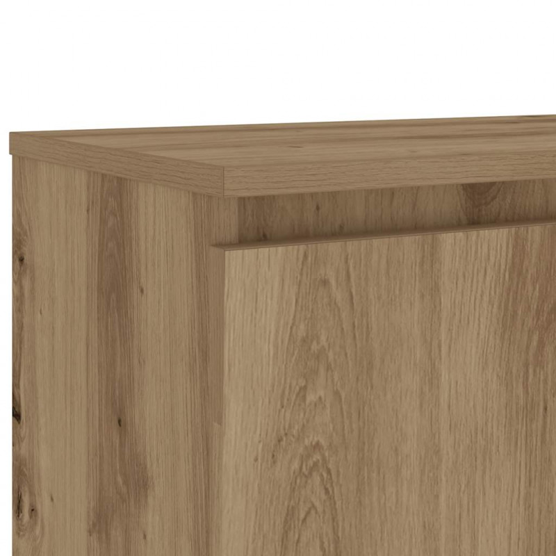 Szafka pod TV z oświetleniem LED, dąb artisan, 120x30x36 cm