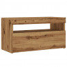 Szafka pod TV z oświetleniem LED, dąb artisan, 75x35x40 cm