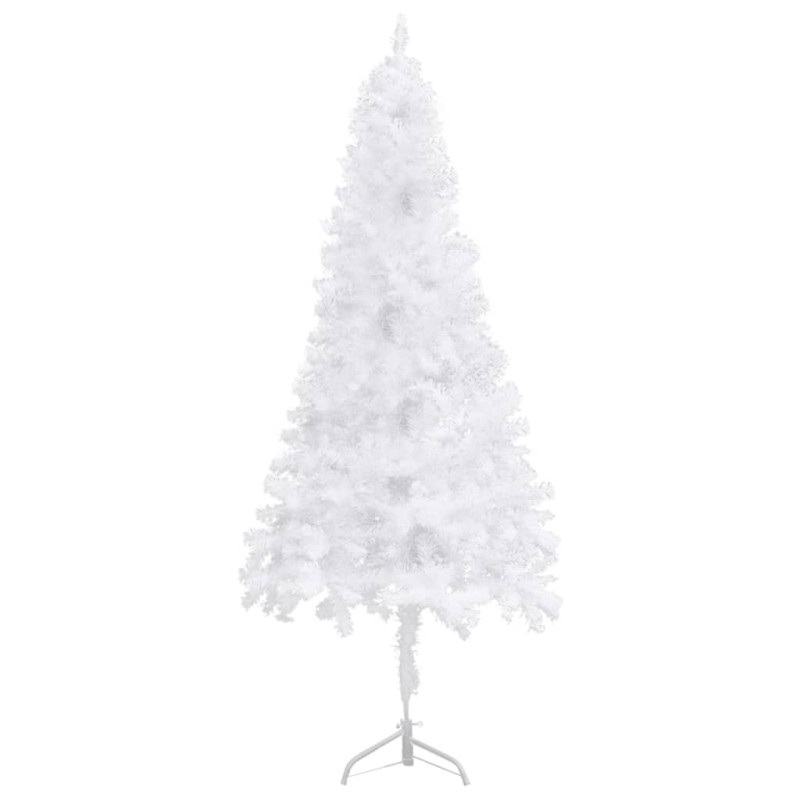 Sztuczna choinka narożna, biała, 180 cm, PVC