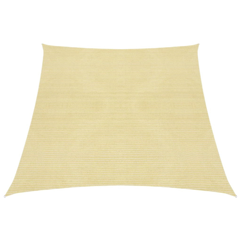 Żagiel przeciwsłoneczny, 160 g/m², beżowy, 3/4x3 m, HDPE