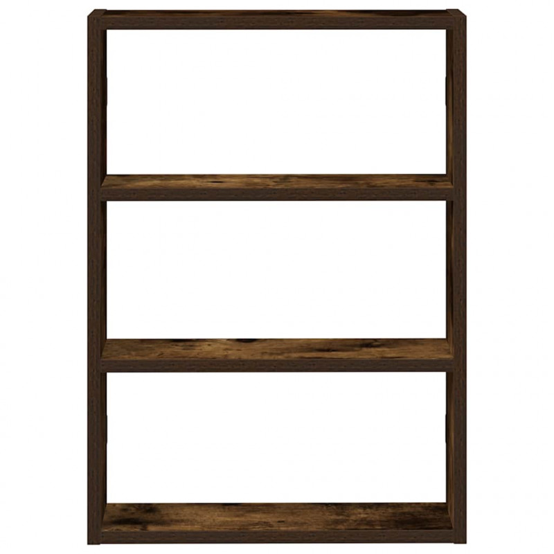 Półka ścienna, przydymiony dąb, 43x9x60 cm