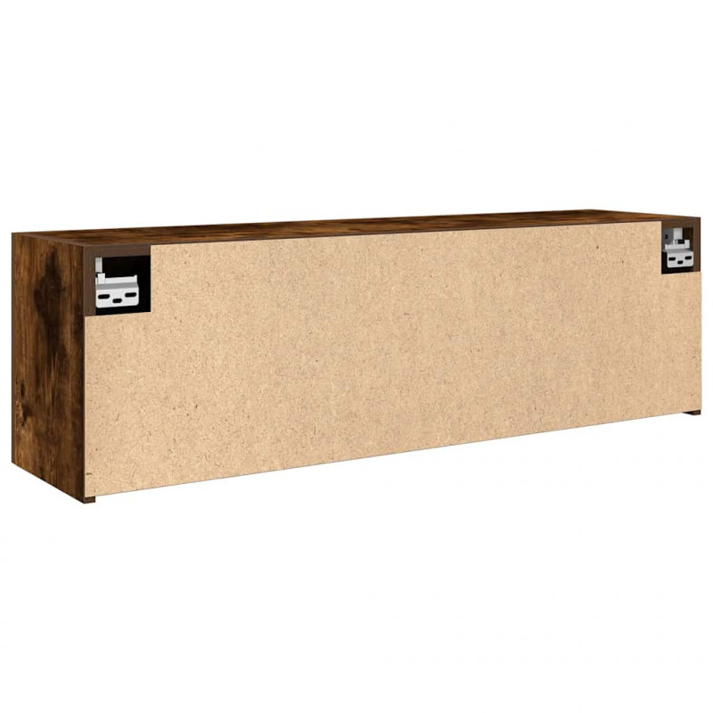 Wisząca szafka łazienkowa, przydymiony dąb, 100x25x30 cm