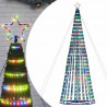 Stożkowa choinka z lampek, 1028 kolorowych LED, 403 cm