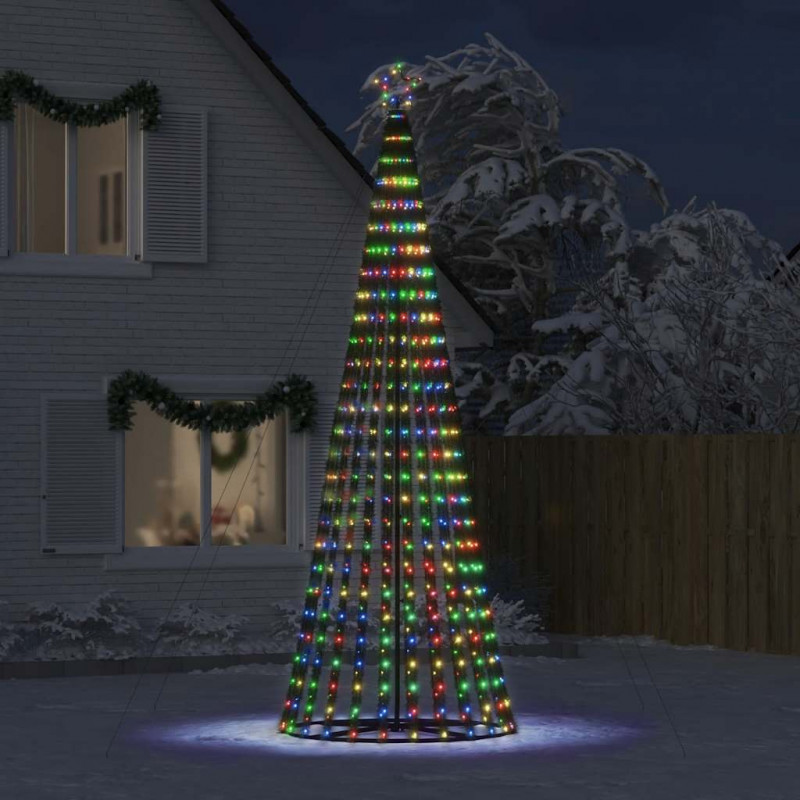 Stożkowa choinka z lampek, 1028 kolorowych LED, 403 cm