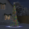 Stożkowa choinka z lampek, 1028 kolorowych LED, 403 cm