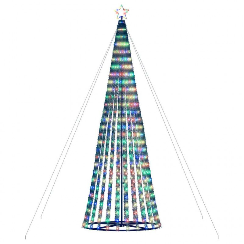 Stożkowa choinka z lampek, 1028 kolorowych LED, 403 cm
