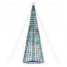 Stożkowa choinka z lampek, 1028 kolorowych LED, 403 cm