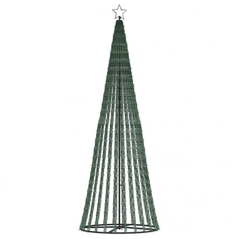 Stożkowa choinka z lampek, 1028 kolorowych LED, 403 cm