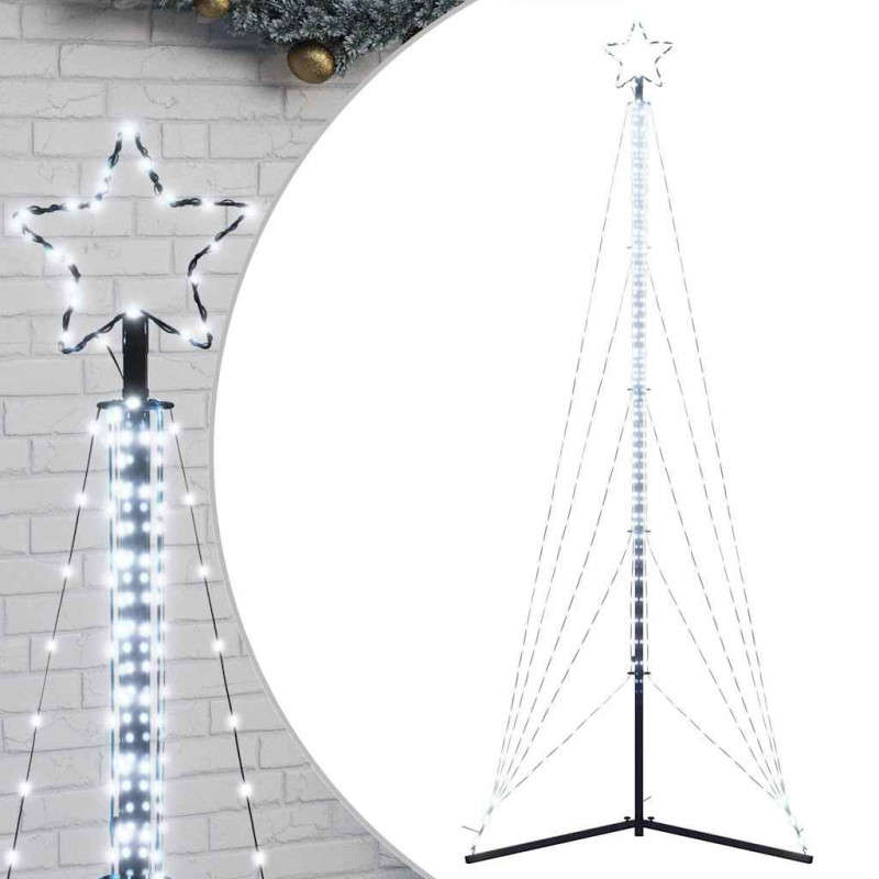 Lampki choinkowe, 525 zimnych białych LED, 302 cm