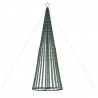 Stożkowa choinka z lampek, 1028 zimnych białych LED, 403 cm