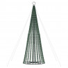 Stożkowa choinka z lampek, 1028 zimnych białych LED, 403 cm