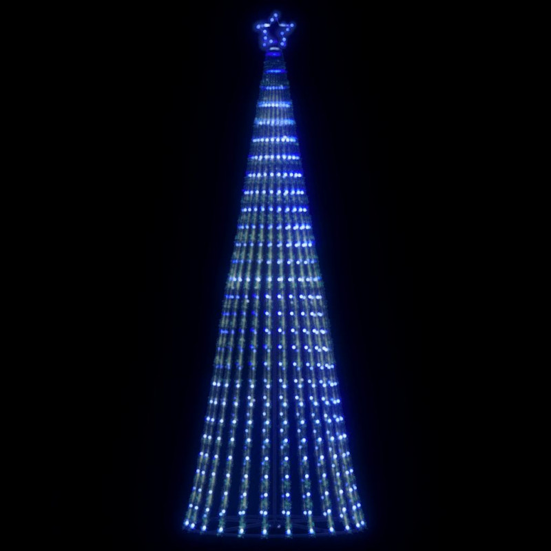 Stożkowa choinka z lampek, 475 niebieskich LED, 247 cm