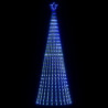 Stożkowa choinka z lampek, 475 niebieskich LED, 247 cm