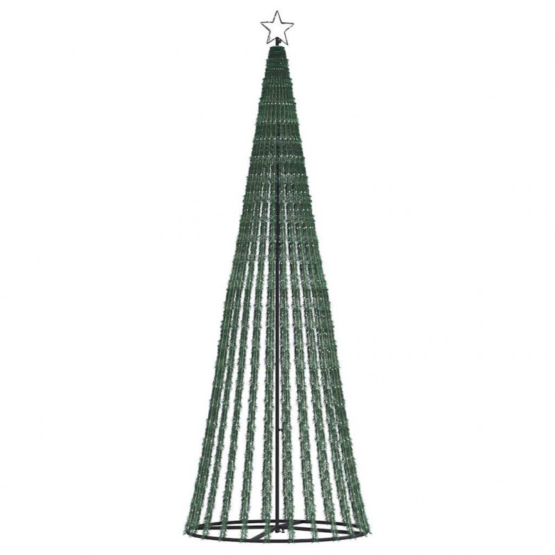 Stożkowa choinka z lampek, 475 niebieskich LED, 247 cm