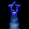 Stożkowa choinka z lampek, 475 niebieskich LED, 247 cm