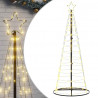 Stożkowa choinka z lampek, 200 ciepłych białych LED, 182 cm
