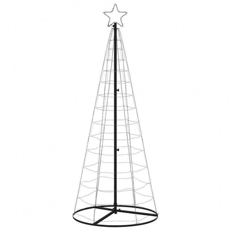 Stożkowa choinka z lampek, 200 ciepłych białych LED, 182 cm