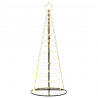 Stożkowa choinka z lampek, 200 ciepłych białych LED, 182 cm