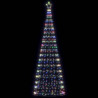 Stożkowa choinka z lampek, 550 kolorowych LED, 304 cm