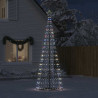 Stożkowa choinka z lampek, 550 kolorowych LED, 304 cm