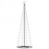 Stożkowa choinka z lampek, 550 kolorowych LED, 304 cm