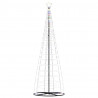 Stożkowa choinka z lampek, 550 kolorowych LED, 304 cm