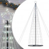 Stożkowa choinka z lampek, 1534 zimnych białych LED, 503 cm