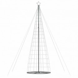 Stożkowa choinka z lampek, 1534 zimnych białych LED, 503 cm