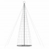 Stożkowa choinka z lampek, 1534 zimnych białych LED, 503 cm