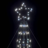 Stożkowa choinka z lampek, 1534 zimnych białych LED, 503 cm