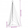 Lampki choinkowe, 615 niebieskich LED, 404,5 cm
