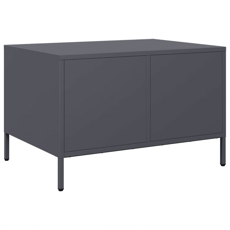 Stolik kawowy antracyt 68,5x50x43,5 cm stal walcowana na zimno