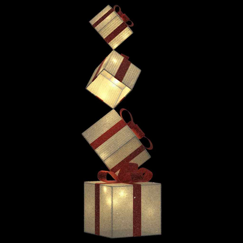 Dekoracja świąteczna, prezent, 80 ciepłych białych LED