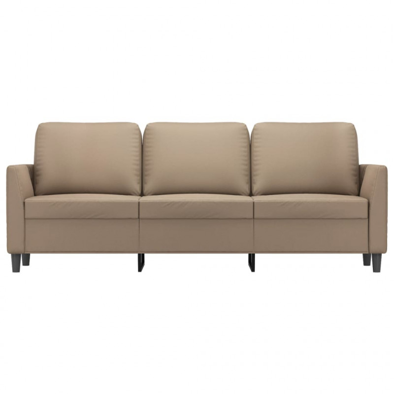 3-osobowa sofa, cappuccino, 180 cm, sztuczna skóra