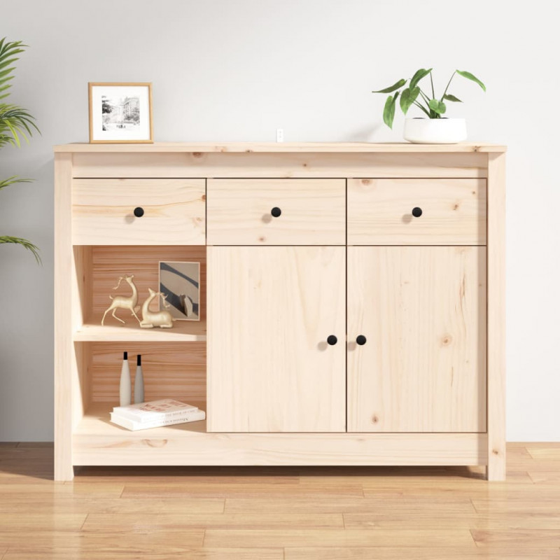 Szafka, 100x35x74 cm, lite drewno sosnowe