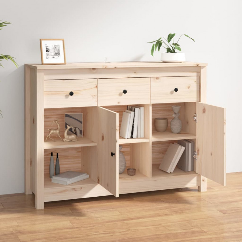 Szafka, 100x35x74 cm, lite drewno sosnowe